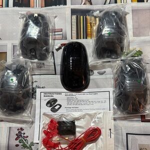 Smoked Tinted LED Cab Roof Lights Set (Green) NEW